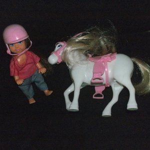 Simba Toys Evi Love Doll & White Pony Playset Horseback Riding
